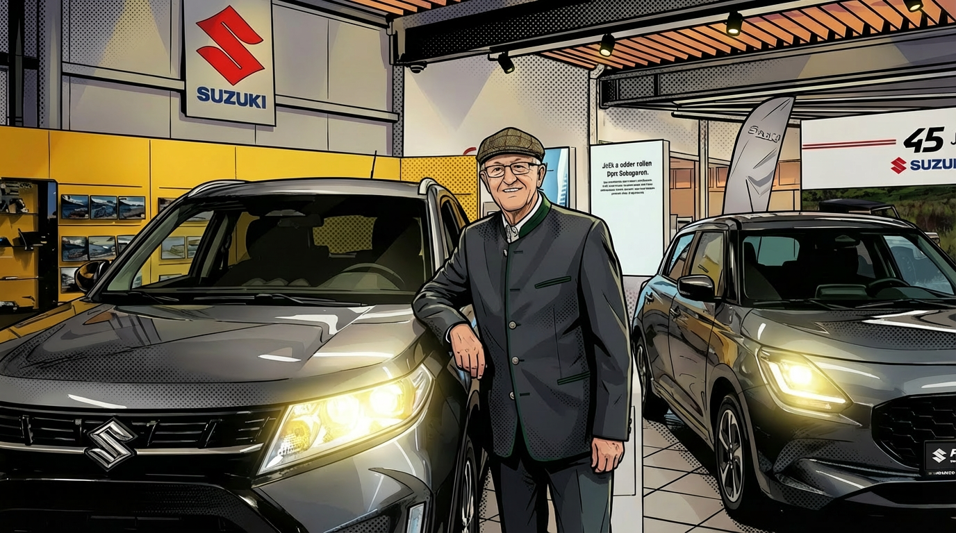 Schauraum Suzuki im Comic Stil